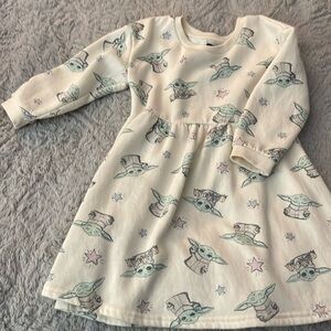 Star Wars baby joda sweater dress size 5